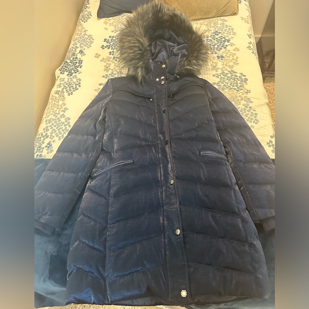 Badgley Mishcka midnight blue winter coat